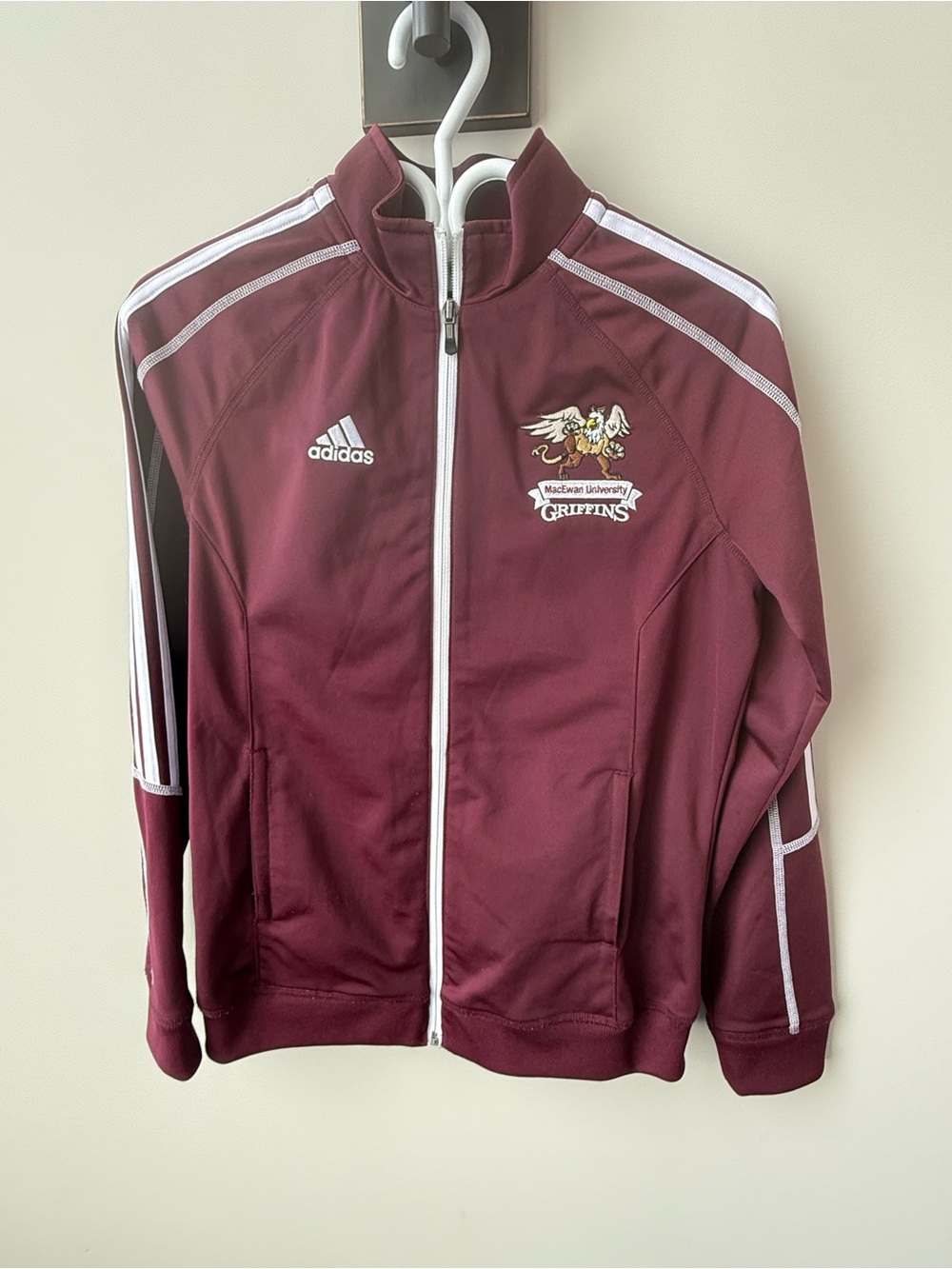 Adidas Track Jacket with MacEwan University Griffins Logo